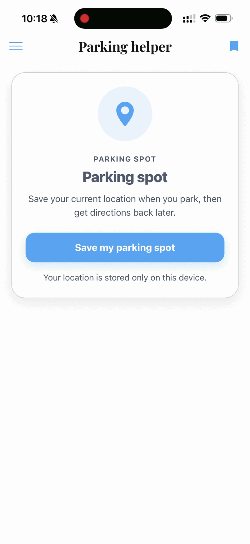 Remember where I parked